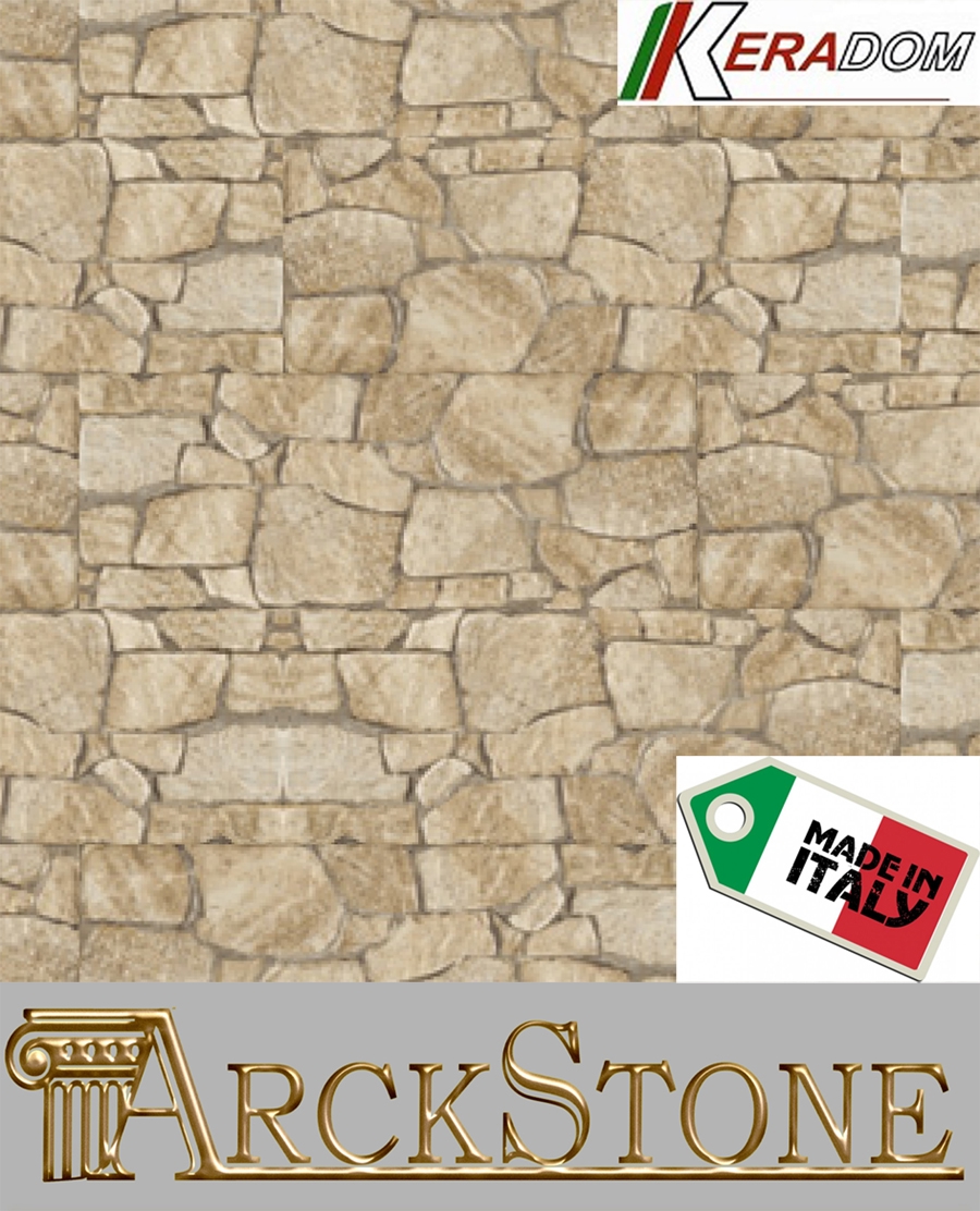 ARCKSTONE Campione in Gres Porcellanato Effetto Pietra Casa Keradom Faeto Almond