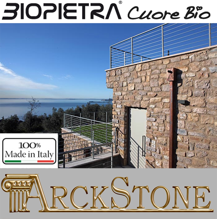 ARCKSTONE Rivestimento Pietra Ricomposta Kerma Biopietra Scaglia Carsica Arena