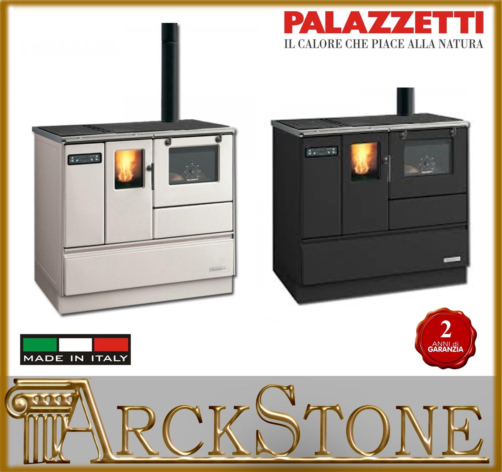 ARCKSTONE Stufa Cucin Pellet Ecofire Palazzetti Ornella Avorio Canna ... ARCKSTONE Stufa Cucin Pellet Ecofire Palazzetti Ornella Avorio Canna ...