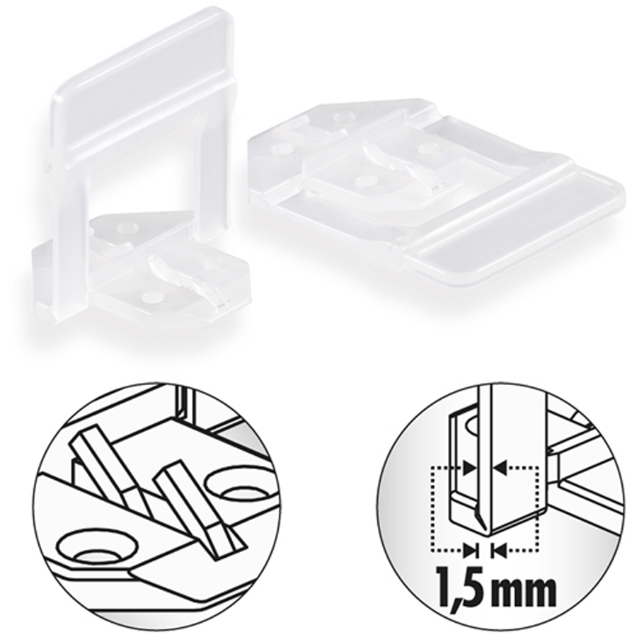 Kit Secchio 3D pinza pavimento cunei basi 100 cunei Raimondi RLS 500 basi 3D