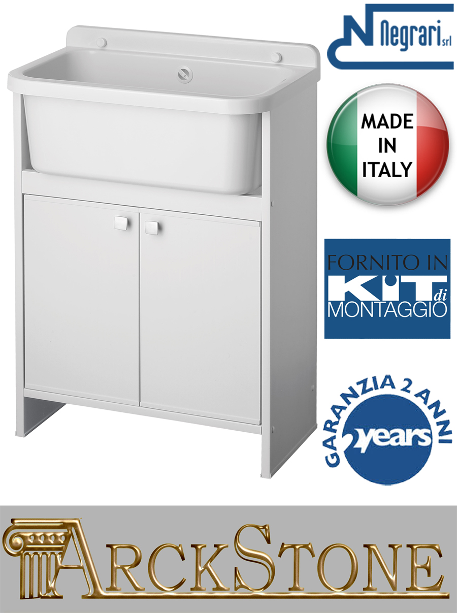55/ x 35/ cm Negrari 5001pkc Lavatoio Salvaspazio blanco